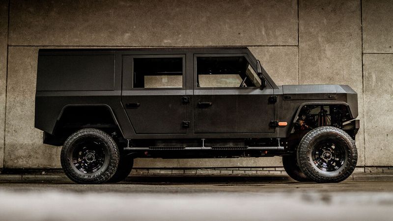 Der Elektro-Offroader bietet einen XXL-Radstand von 3,3 Meter. (Bild: Munro Vehicles)