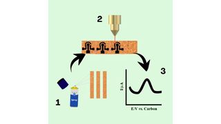 Using cork and laser technology, researchers at the Federal University of São Carlos have developed a sustainable sensor capable of detecting sodium nitrite.
 (Source: Beatriz Germinare)
