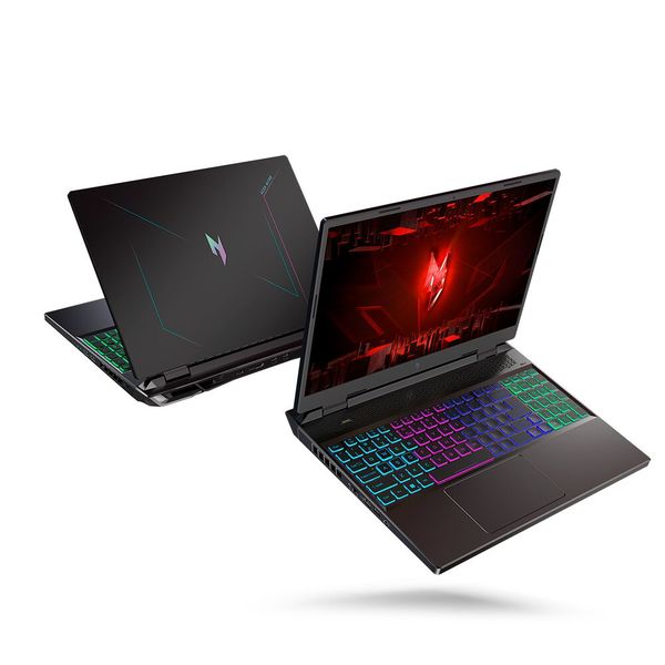 Die Nitro-Gaming-Notebooks, hier mit 16-Zoll-Display, nutzen als CPU einen Intel-Core-HX-Prozessor der 13. Generation oder einen AMD-Ryzen-7000-Prozessor. Das WUXGA- oder WQXGA-Panel arbeit mit 165 Hz Bildwiederholfrequenz. (Bild: Acer)