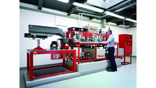 Die MST-Anlage (Metoba-Selektiv-
Technologie) zur partiellen Vergoldung von Schüttgut-Kontaktteilen. (Archiv: Vogel Business Media)