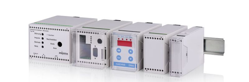 The functional DIN rail casings of the Combi-Norm-Classic series offer maximum installation space for circuit boards.(Image: Bopla)