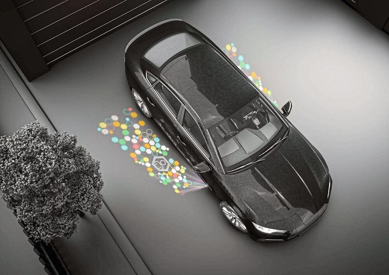 Lichtprojektion: Dank dynamischer Projektion lassen sich Informationen in die Umgebung des Fahrzeugs projizieren oder die Karosserie wird zum optischen Element. (ams OSRAM AMLS)