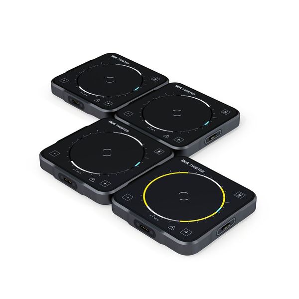 Durch Zusammenschalten der Platten wird TWISTER zum Mehrstellen-Magnetrührer. (Bild: IKA)