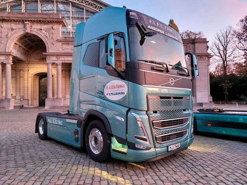 Der erste E-Truck, der bei Ansorge für Nestlé Deutschland zum Einsatz kommt.