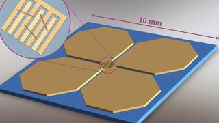 Im Sensor durchwandert die Raumluft eine Mäanderstruktur mit Nanoröhren. Kommen die Nanoröhren mit einem PETN-Molekül in Berührung, ändert sich die elektrische Leitfähigkeit der Röhren.  (Bild: Mario Böhme / TU Darmstadt)