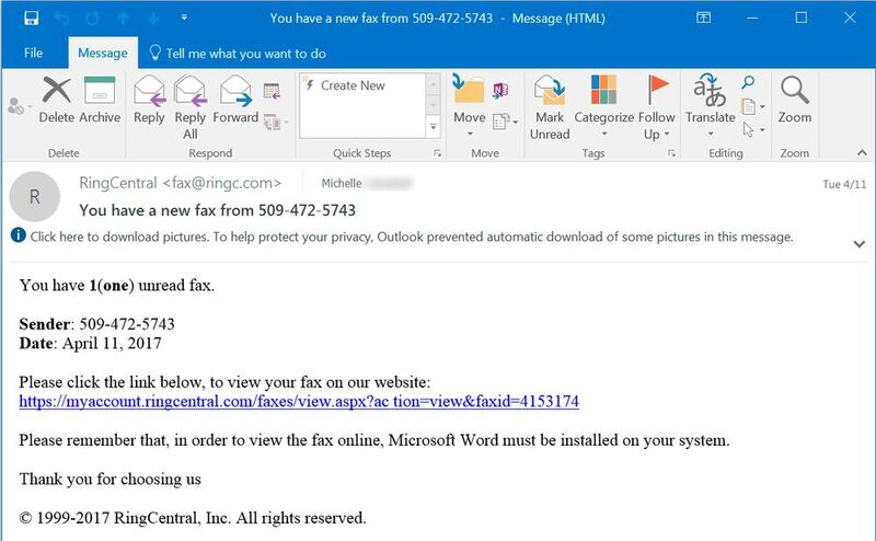 Phishing Red Flags: 4. Das gefälschte Fax (Bild: KnowBe4)