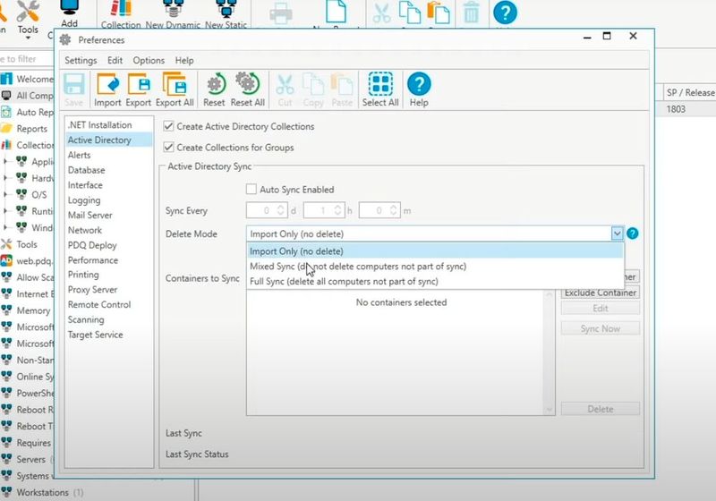 In den Einstellungen ist auch die Anbindung an Active Directory möglich. (Bild: Joos - PDQ.com)