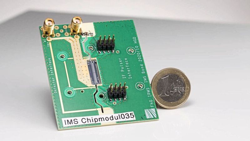 IMS chip module for simple system integration into an ion mobility spectrometer.(Image: Fraunhofer IPMS)
