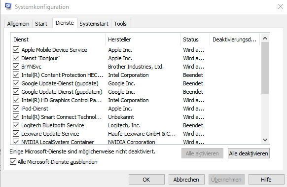 Tipp 31: Manchmal kann es passieren, dass Zusatzprogramme Systemdienste installieren, die Windows zum Absturz bringen, oder instabil machen. Mit dem Tool „msconfig.exe“, das Sie über das Startmenü gestartet wird, sind solche Dienste zu finden und auch deaktivierbar. (Th. Joos)