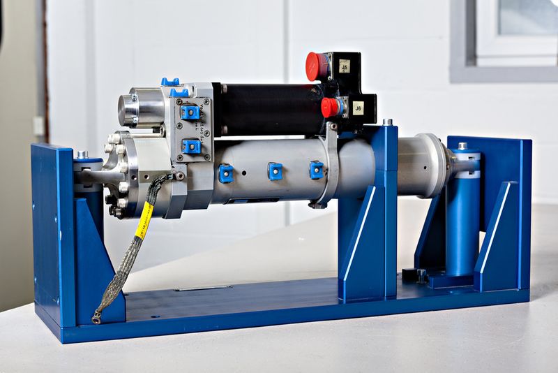 Ein Prototyp des elektromechanischen Aktuators von SABCA in der Entwicklungsphase. (Bild: Sander de Wilde)