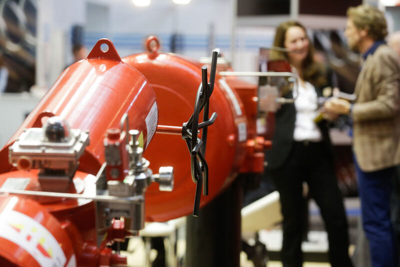More than 660 exhibitors from 40 nations attend Valve World Expo in Düsseldorf. The whole range and variety of industrial valves will be presented in three halls at Düsseldorf fairgrounds. (Messe Düsseldorf/ctillmann)