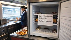 Keine Pommes mehr im Bordbistro der Deutschen Bahn – Grund dafür ist u.a. die F-Gase-Verordnung (Symbolbild). (Bild: Gemini / KI-generiert)