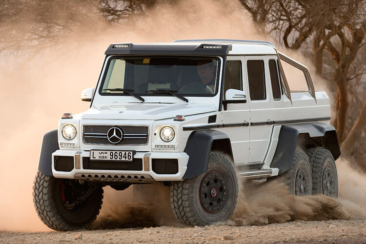 Tuning ist auch abseits der Straße angesagt. Der Mercedes-Benz G 63 AMG ist der Meister darin. (Foto: Daimler)
