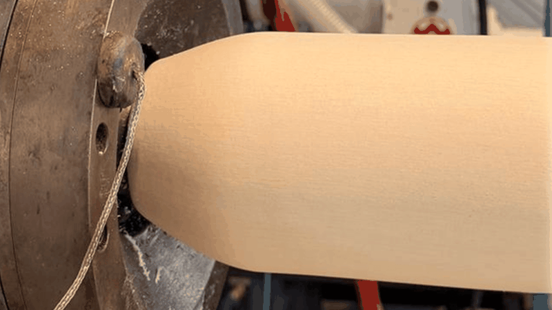 Auf Basis von thermoplastischer Stärke konnte am IKV mit physikalischen Treibmitteln erfolgreich eine flexible Schaumfolie hergestellt werden.(Bild:  IKV)
