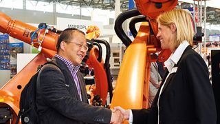 Die Usetec galt 2014 als Leitmesse für gebrauchte Maschinen, im Jahr 2015 wird die Messe vom 13. bis 15. April in Karlsruhe zum 21. Mal stattfinden. (Bild: Andreas Drollinger)