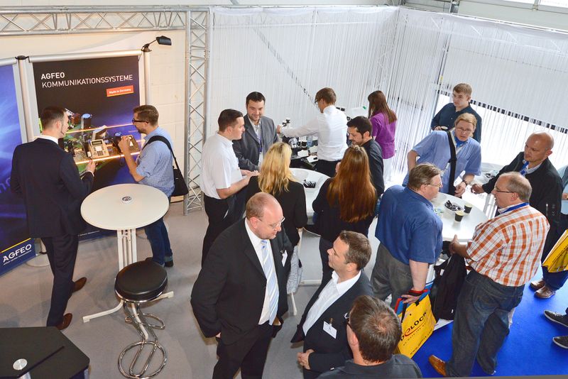 An der Kaffeebar konnte man kurz auftanken. (Archiv: Vogel Business Media)