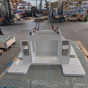 Solide Schweißkonstruktion: Was die Sondermaschinenbauer nicht selbst fertigen, kaufen sie in hoher Qualität zu. Die gesamten größeren Maschinenbauteile der neuen Anlage steuerte TBV Diez bei.  (Bild:  TBV Diez)