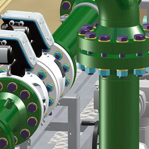 Platz 10: Den Druck im Griff – dank genormter Formteile und der 2D/3D-Durchgängigkeit von Hi-CAD erstellen Konstrukteure Rohrleitungs- und Anlagenverläufe schnell und unkompliziert.(Bild:  EWE)