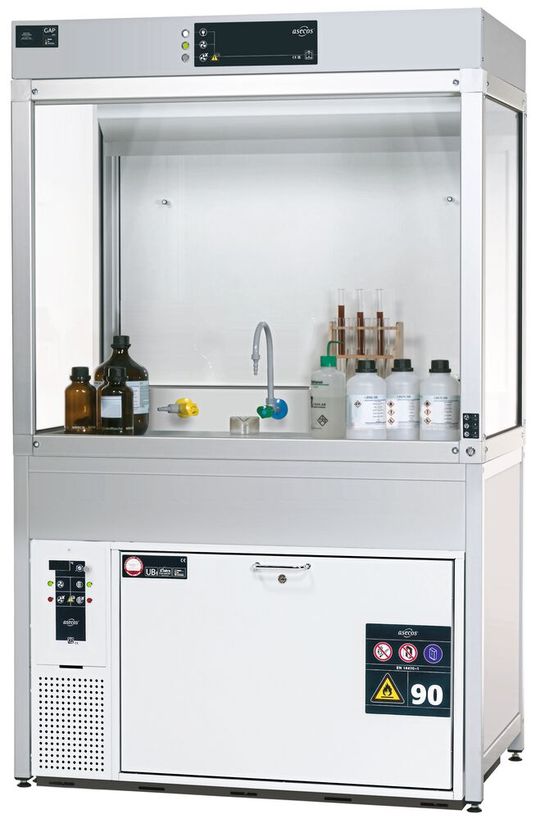 Der Asecos GAP biete flexible Lösungen für jeden Einsatzzweck Das Asecos-Video zeige, wie der GAP konfiguriert werden könne, um den unterschiedlichen Branchen und Einsatzgebieten gerecht zu werden.(Bild:  Asecos)