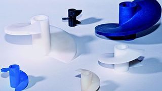 Bild 1: Schneckenelemente, die aus unterschiedlichen Thermoplasten spritzgegossen sind. Dadurch ist eine belastungsgerechte Optimierung möglich. (Archiv: Vogel Business Media)