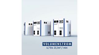 Die neue Ultima-Baureihe in den Leistungsab- stufungen von 75 bis  160 kW deckt ein Volumenstromspektrum von 6,7 bis 23,3 m³/min ab. (Comp-Air)