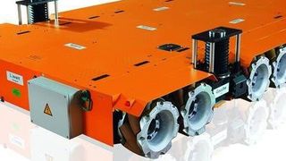 Die Omni-Move-Reihe für den Schwerlasttransport überzeugte mit Flexibilität, Genauigkeit und Skalierbarkeit. (Bild: Kuka)