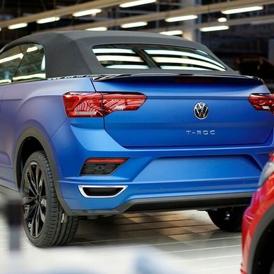 Im VW-Werk Osnabrück läuft die Cabrioversion des VW T-Roc vom Band. (Bild: Volkswagen)