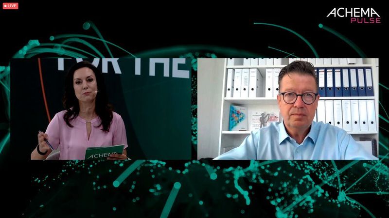 Day 2 at Achema Pulse Live: Exclusive interview with Dr. Klaus Schäfer, Chief Technology Officer at Covestro.  (Achema Pulse)