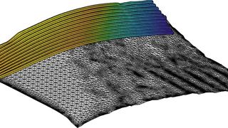 Die Bahnplanung der mehrachsigen Materialextrusion ist näher an der der subtraktiven 5-Achs-Fertigung als an der herkömmlichen Planung für das additive Verfahren. (Bild: Universität Stuttgart)