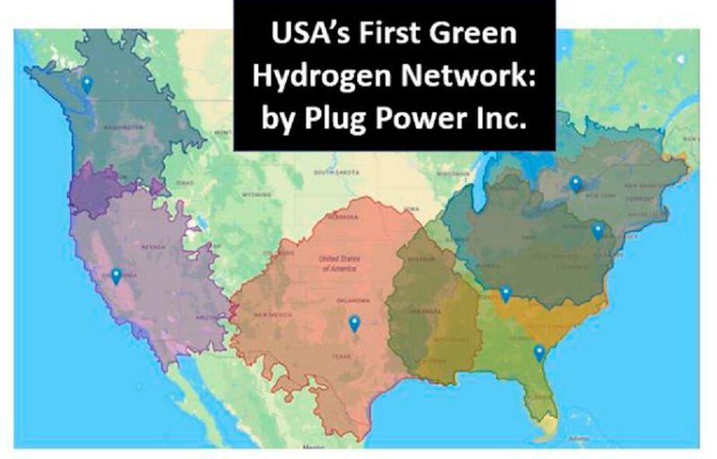 USA's first green hydrogen network by Plug Power. (Plug Power )
