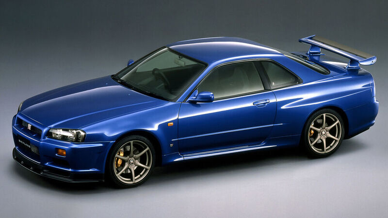 1999: In diesem Jahr startet der Skyline GT-R der Serie R34, wieder mit 206 kW/280 PS Leistung. (Nissan)