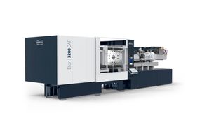 Die neue Elion 3200 CAP produziert auf der Fakuma 26-mm-Getränkeverschlüsse in einer Zykluszeit von 1,8 Sekunden. (Bild: Netstal)