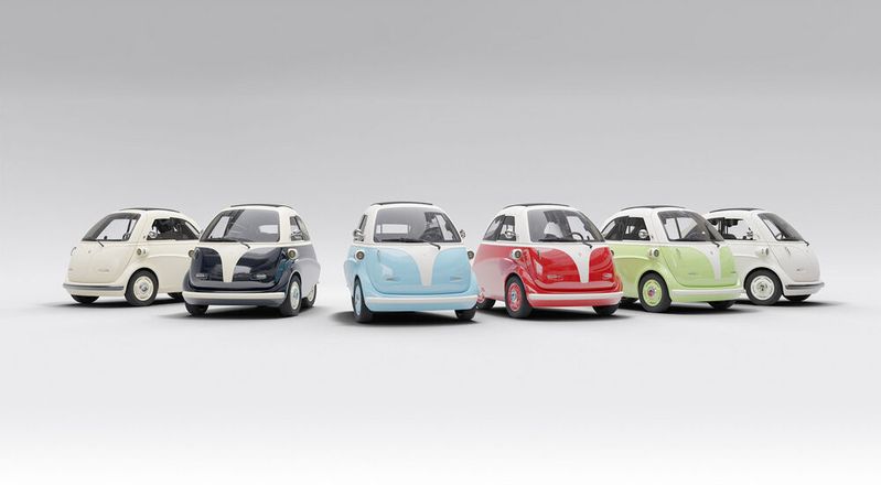 Der Karo sieht aus wie eine Isetta, fährt aber elektrisch.(Bild:  Electric Brands)