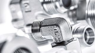 Tough Shield Plus ist ein Standardbeschichtungssystem für fluidtechnische Systeme, das eine Beständigkeit gegen Rotkorrosion von bis zu 3.000 Stunden bietet. (Parker Hannifin)