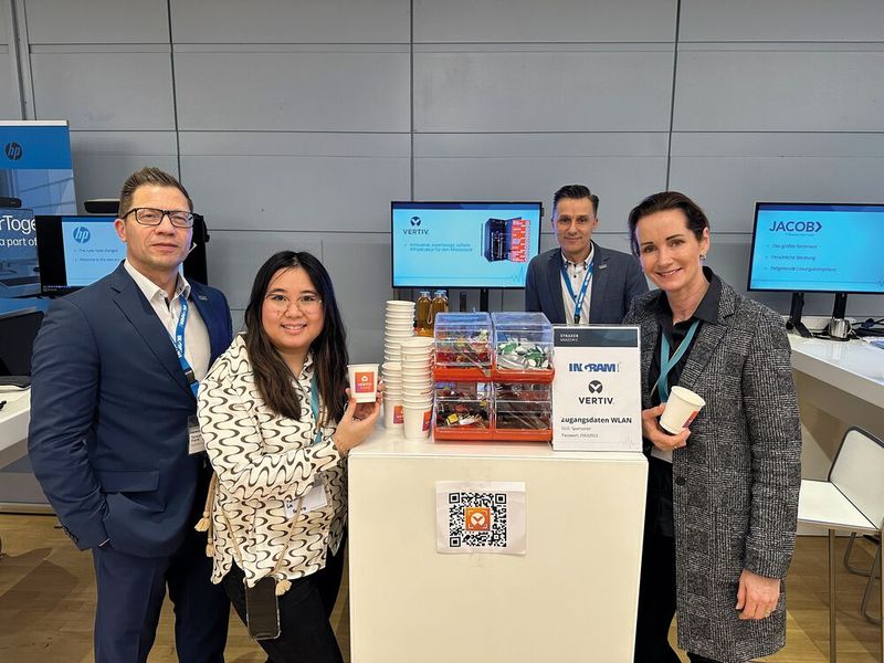 Den süßen Zahn kann man bei dem Vertiv- und Ingram-Team schnell stopfen. (Bild: Vogel IT-Medien)