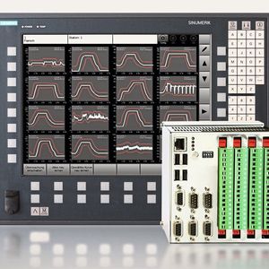 Der Nordmann Tool Monitor Sem-Modul-e2 ist voll integrierbar in die Steuerungssysteme von SSB-Werkzeugmaschinen und erlaubt eine freie Anzahl von gleichzeitig darstellbaren Messkurven.(Bild:  Nordmann GmbH & Co. KG)