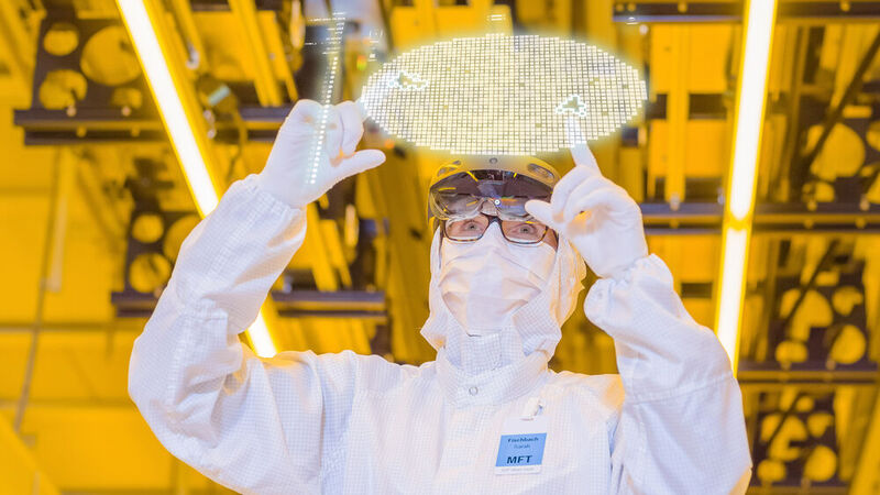 Bosch will in Dresden auf 300-Millimeter-Wafern Chips für das Internet der Dinge und die Automobilindustrie fertigen. (Bild: Bosch)