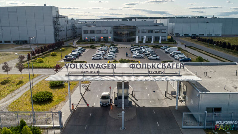 Das Volkswagen-Werk im russischen Kaluga. Der Autohersteller hat die Produktion kurz nach Beginn des Ukraine-Krieges eingestellt.