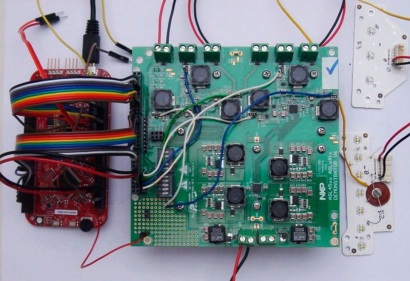 Bild 6: ein NXP-ASL-Demo-Board in Kombination mit einem NXP-Kinetis-CortexM-Board (Bild: Nucon)