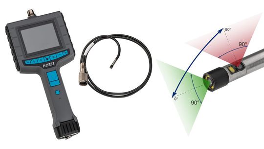 Die HD-Kameras haben jeweils einen Blickwinkel von 90 Grad. Über das Bediengerät kann der Nutzer zwischen den beiden Kameras wechseln.(Bild:  Hermann Zerver GmbH & Co. KG)