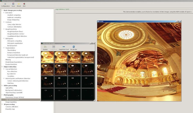 Verarbeitung von Belichtungsreihen zu HDR-Bildern. (Lang / OpenCV)
