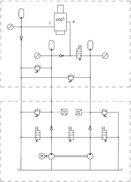 Bild 5: Eine flexible Druckvorwahl ermöglicht eine Anpassung der Antriebsleistung an die benötigte Stanzkraft. So wird der bei hydraulischen Stanzantrieben übliche Leistungsverlust vermieden.  Bild: Hoerbiger (Archiv: Vogel Business Media)
