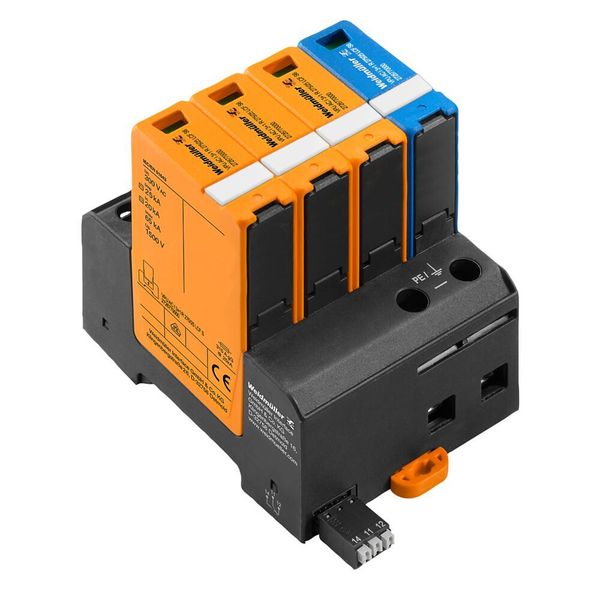 Die neue Gasableitertechnologie der Linie Varitector PU AC S ermöglicht ein besonders platzsparendes Design mit nur 18 mm Baubreite pro Pol.  (Weidmüller)