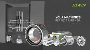 Hiwin GmbH auf der AMB 2026: Im Fokus stehen der für den AMB Award nominierte Torquemotor TM-5, die UR-Rollenführung sowie weitere robuste Komponenten für hohe Lasten und Präzision. (Bild: Hiwin)