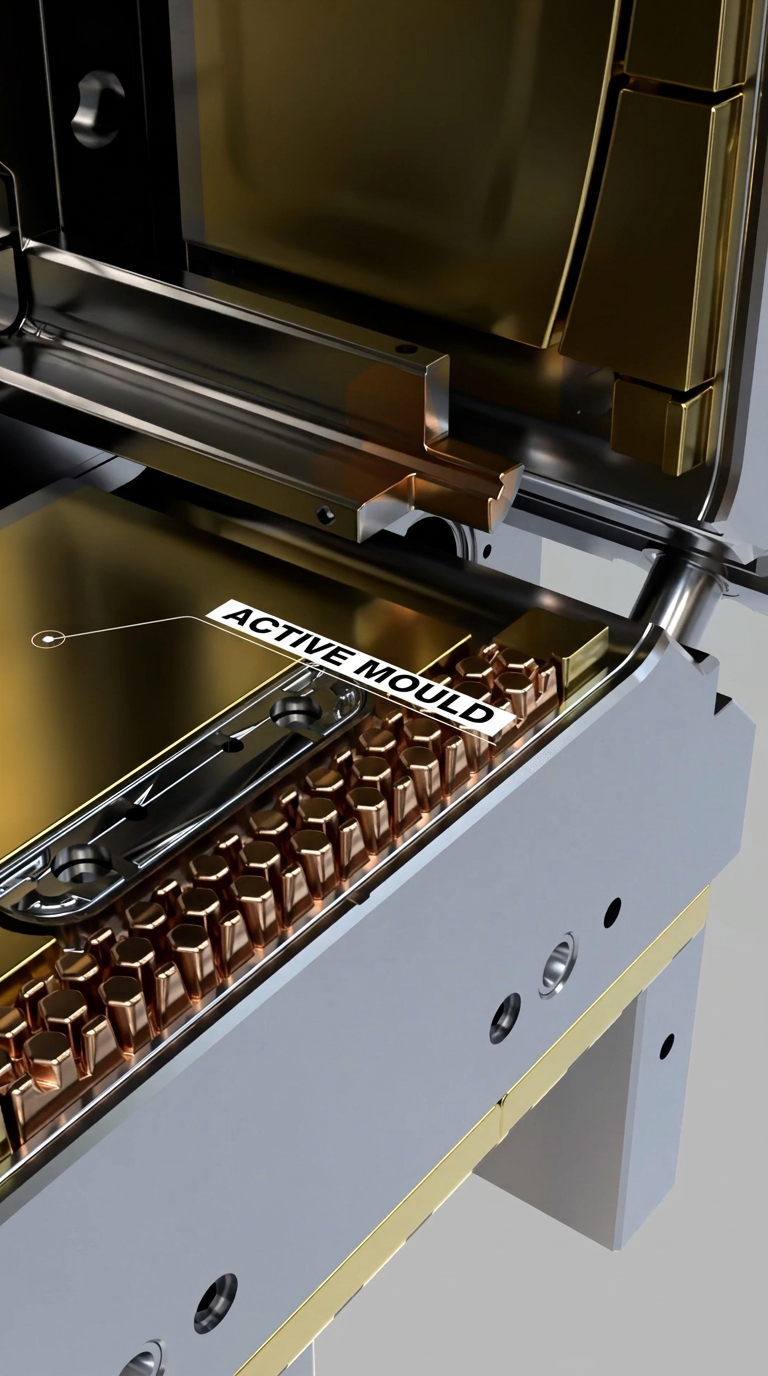 La «herramienta activa» fue una de las innovaciones que Haidlmair presentó en la feria Fakuma.(Bild:  Haidlmair)
