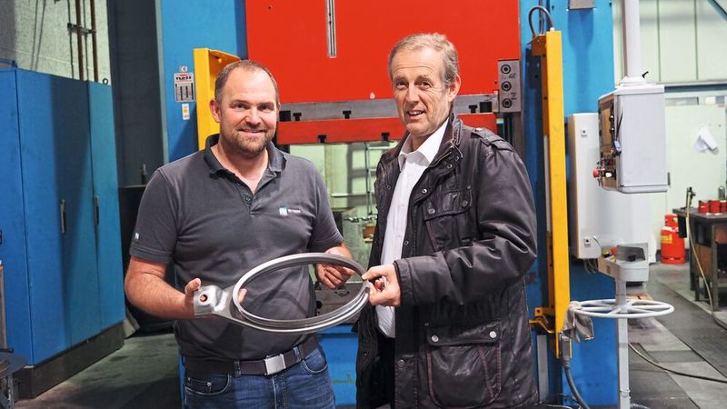 Die Gesprächspartner: Christian Fütterer (l.) und Frank Hornung von Men at Work. (Bild: Fütterer/Stampack)