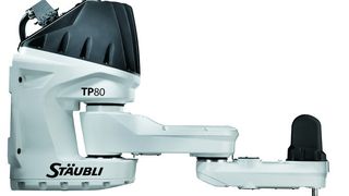 Mit weit über 200 Picks pro Minute bei Handhabungsgewichten bis 0,1 kg ist der Pick & Place-Roboter TP 80 von Stäubli einer der schnellsten seiner Zunft.  (Bild: Stäubli)