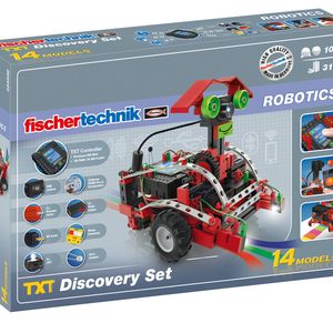 Der Hightech-Baukasten für Kinder ab zehn Jahren enthält als erster im Marktsegment serienmäßig eine Farbkamera, ein kombiniertes Bluetooth/WLAN-Funkmodul und eine Steuerung mit farbigem Touchdisplay.