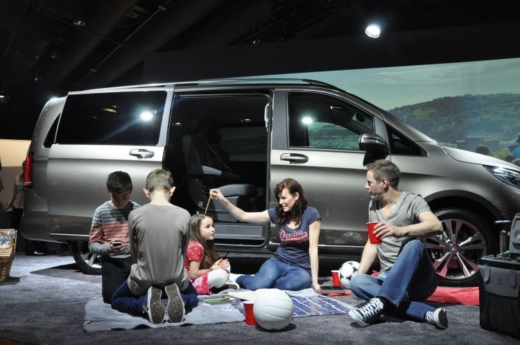 So sieht Mercedes seine V-Klasse: als erste Wahl für Familien. (Foto: Richter)