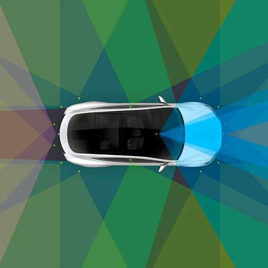 Tesla wirbt für das Fahrerassistenzsystem des „Model 3“ mit Aussagen wie „Autopilot inklusive“ und „Volles Potenzial für autonomes Fahren“.(Bild:  Tesla)